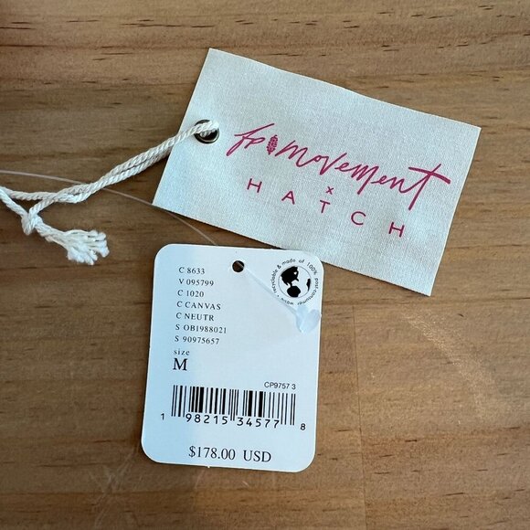 Free People x HATCH MEDIUM Hit The Slopes Fleece Jacket Neutral Bohemian - Picture 11 of 11